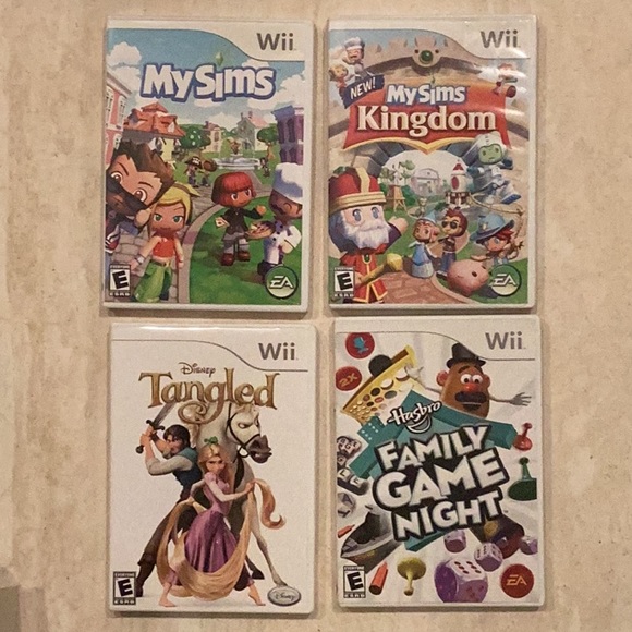 My Sims Nintendo Wii & My Sims Kingdom & Disney Tangled & Hasbro Family Games - Picture 2 of 9